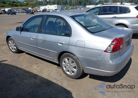 2003 Honda Civic Ex z USA, uszkodzony, nr VIN 2HGES25753H588058